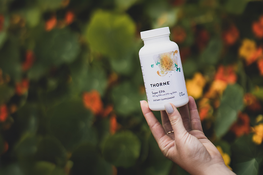 Bottle of Thorne Supplements