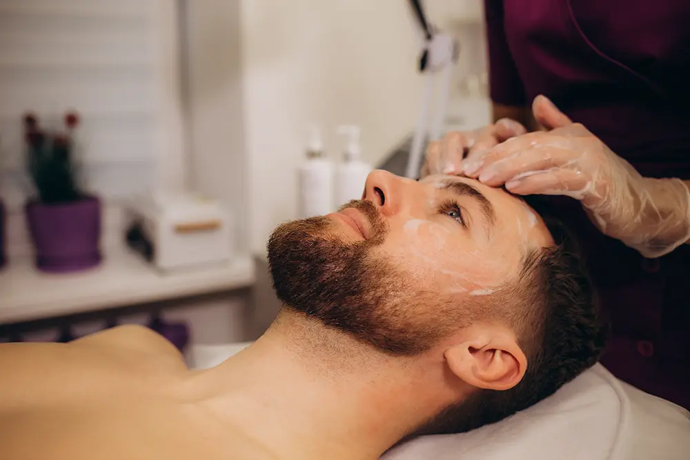 Man facial